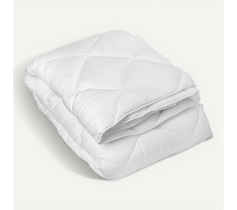 Couette En Microfibre 4 Saisons - 140x200 Cm - Blanc