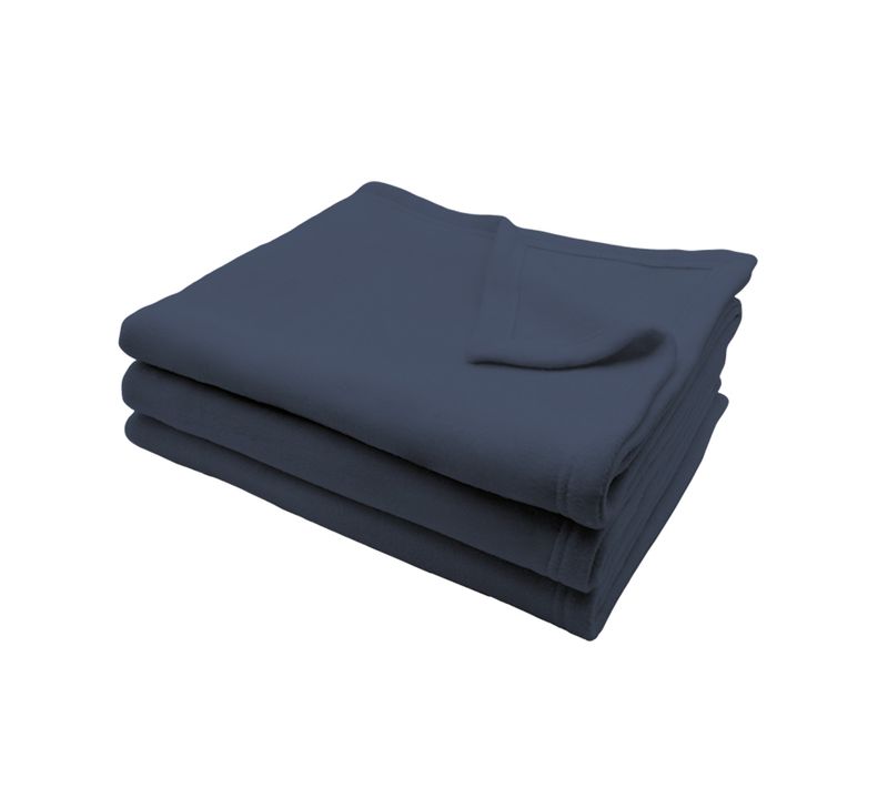 Couverture Teddy Liberty 220 X 240 Cm Bleu Foncé