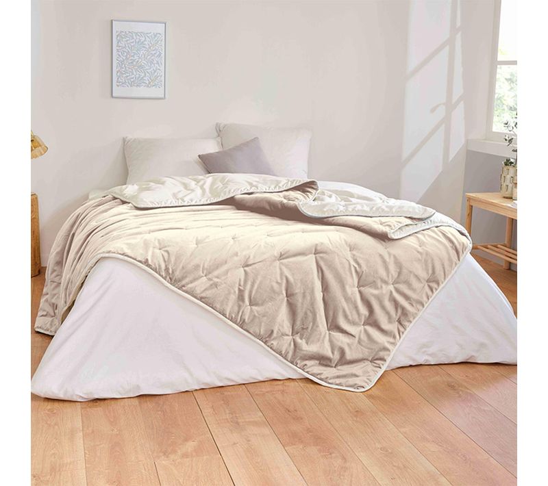 Edredon Denali Ivoire 150 X 200 Cm Beige