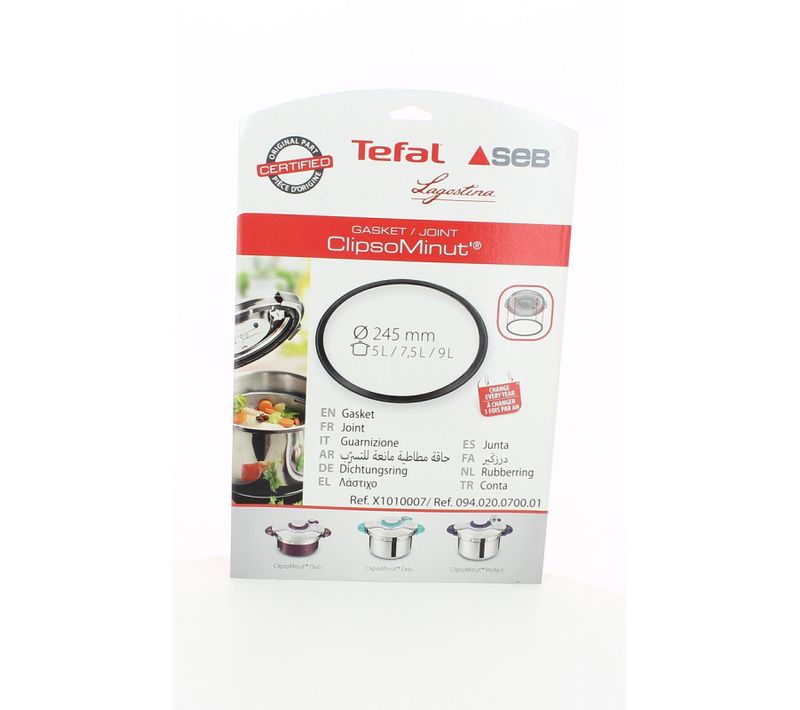 Joint 5-7,5-9l Diametre 245mm  X1010007 Pour Auto Cuiseur Seb, Tefal Clipso Minu Utra Resist+, [...]
