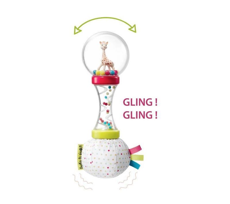 Sophie La Girafe Hochet Double Matiere Soft Maracas