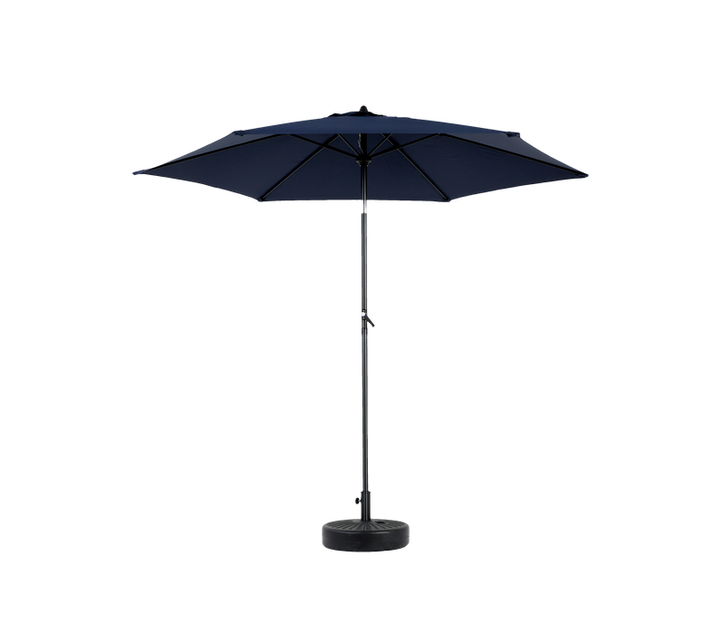 Parasol D'extérieur Double Face De 4,5 M, Grand Format, Avec Manivelle, Bleu