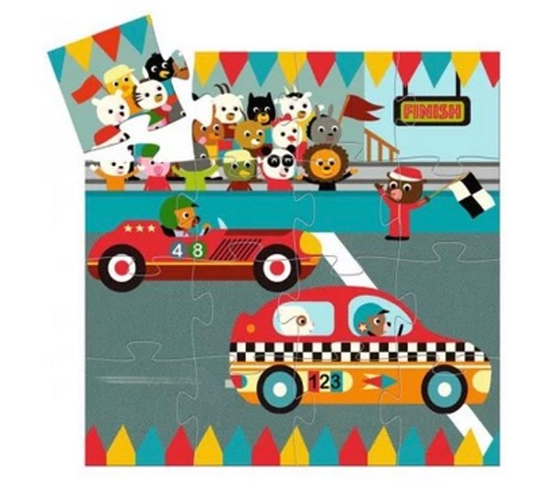 Puzzle Silhouette Le Bolide Seize Pièces