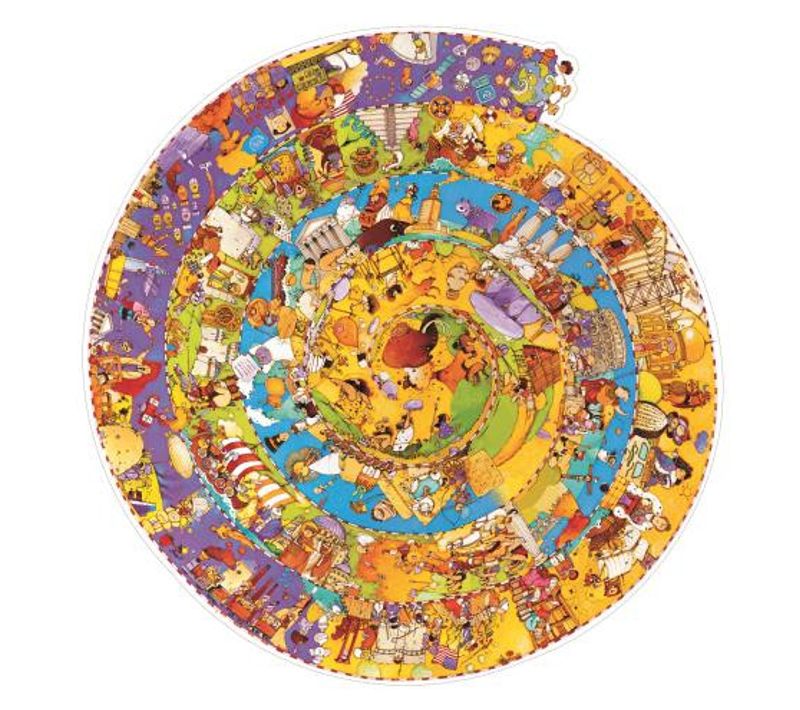 Puzzle 350p Histoire Djeco + Livret Et Poster