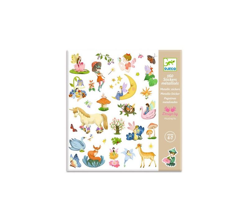 Set 160 Stickers Métallisés  Fantasy