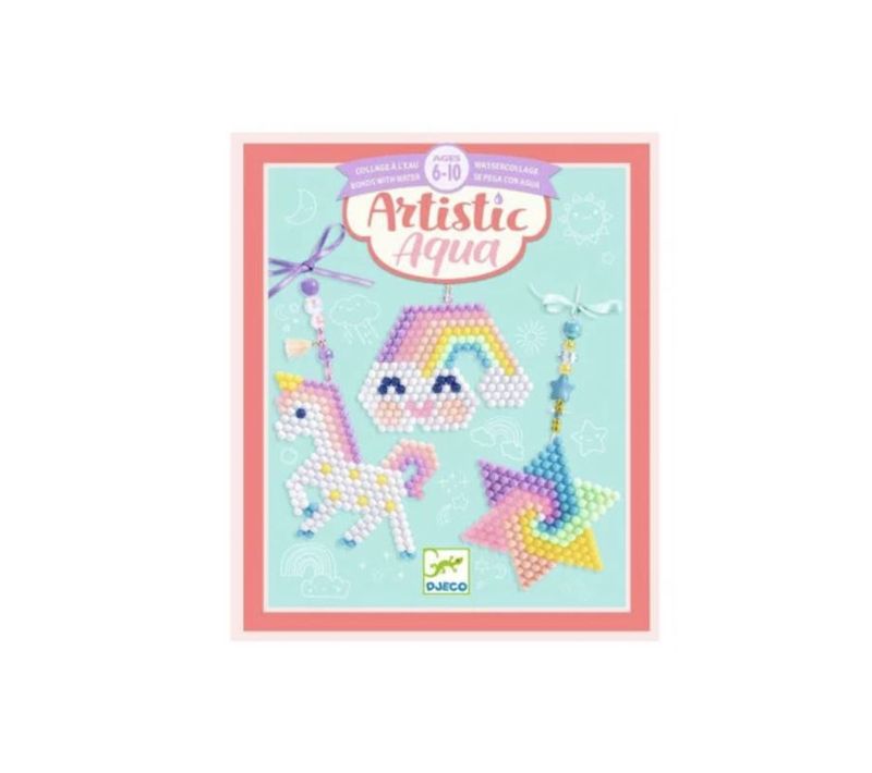 Jeu Créatif Djeco Artistic Aqua Perles à Repasser Arc En Ciel