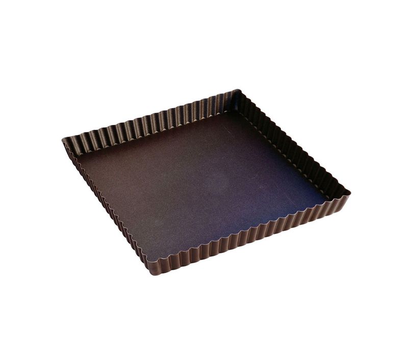 Tarte Carré Fond Fixe En Acier