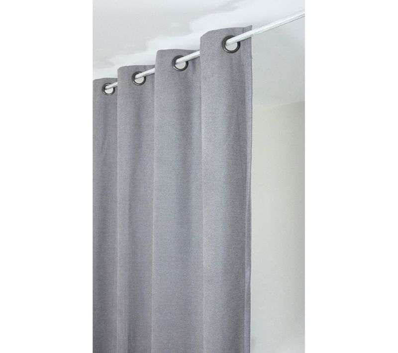 Rideau Alaska Isolant Et 100 % Occultant - 140x260 Cm - Gris Souris