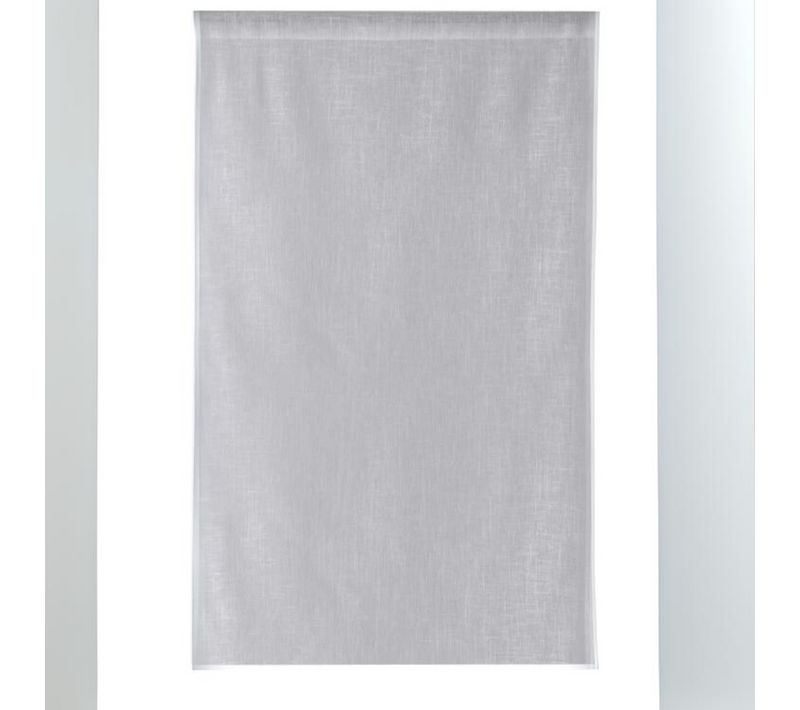 Paire De Voilages " - Effet Lin" - 55x200 Cm - Blanc