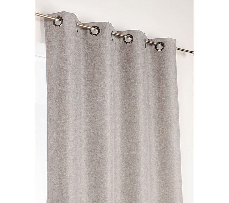 Rideau D'ameublement 100% Occultant - 140x240 Cm - Gris Clair