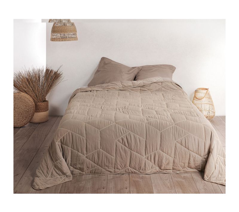 Jeté De Lit Calisson - 250x260 Cm - Ecru