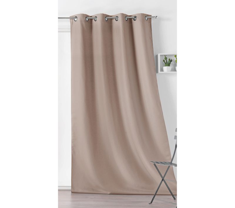 Rideau Extérieur Imperméable - 135x240 Cm - Beige Foncé