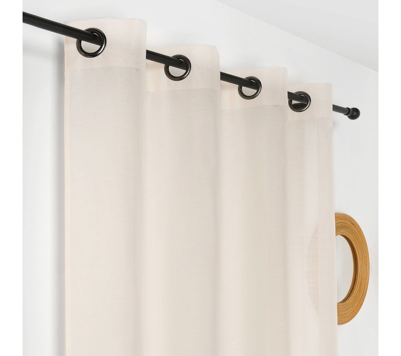 Voilage Ignifugé Certifié Non Feu M1 - 145x240 Cm - Ivoire