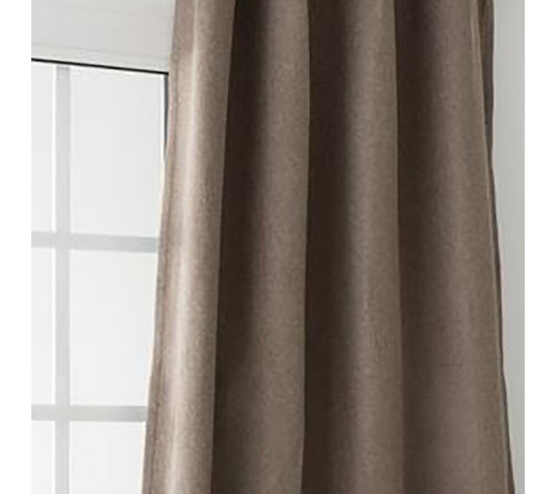 Rideau Obscurcissant Et Isolant À Galon Fronceur - 140x260 Cm - Taupe