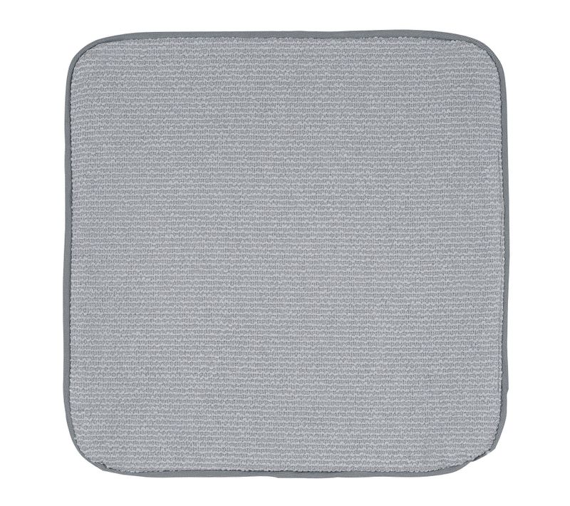 Housse De Coussin Passepoilée - 40x40 Cm - Gris Clair