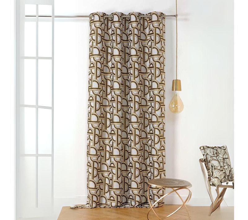 Rideau D'ameublement Au Style De L'orient Express - 135x240 Cm - Noir