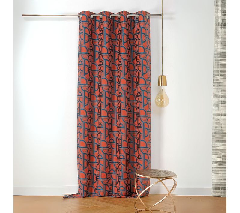 Rideau D'ameublement Au Style De L'orient Express - 135x240 Cm - Rouge