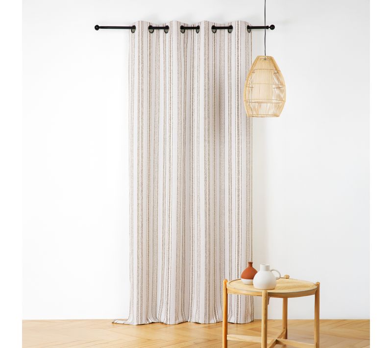 Rideau Extérieur Déperlant Rayé - 140x265 Cm - Vert