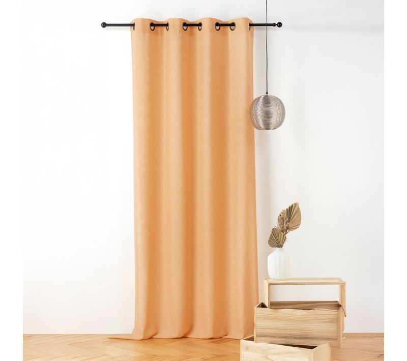 Voilage Polycoton Toucher Doux Et Souple - 140x240 Cm - Jaune
