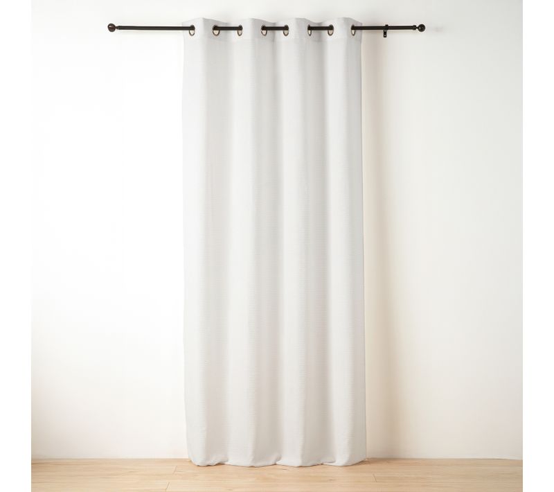 Rideau Tamisant À Fil Texturé - 140x240 Cm - Blanc