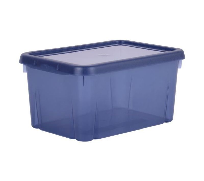 Boîte De Rangement Funny Box 4 L - Bleu Profond Acidulé - 25,5 X 18 X 12,7 Cm