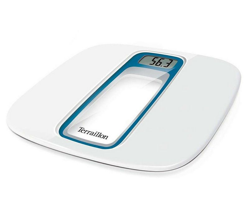 Pèse-personne Électronique 160kg/100g Blanc/bleu - 14470