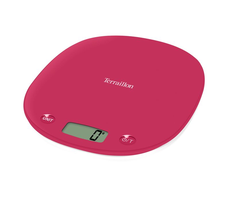 Balance De Cuisine Électronique - Macaron One Cherry - Capacité 3 Kg - Graduation 1 G - Conversion L