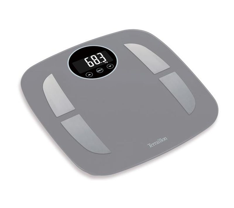 Pèse-personne Impédancemètre 160kg/100g Gris - Powerfit