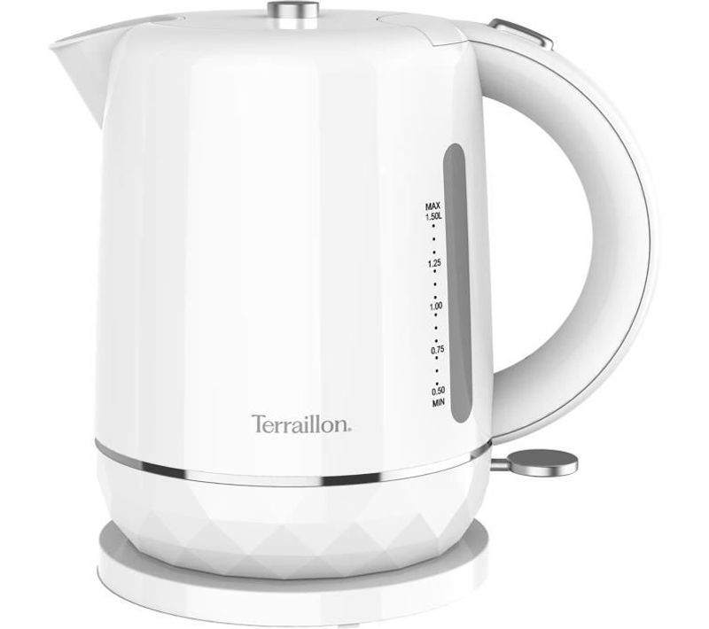 Bouilloire Électrique - 15351 - Diamant Blanc - 1.5l - 2200w - Base Pivotante 360°