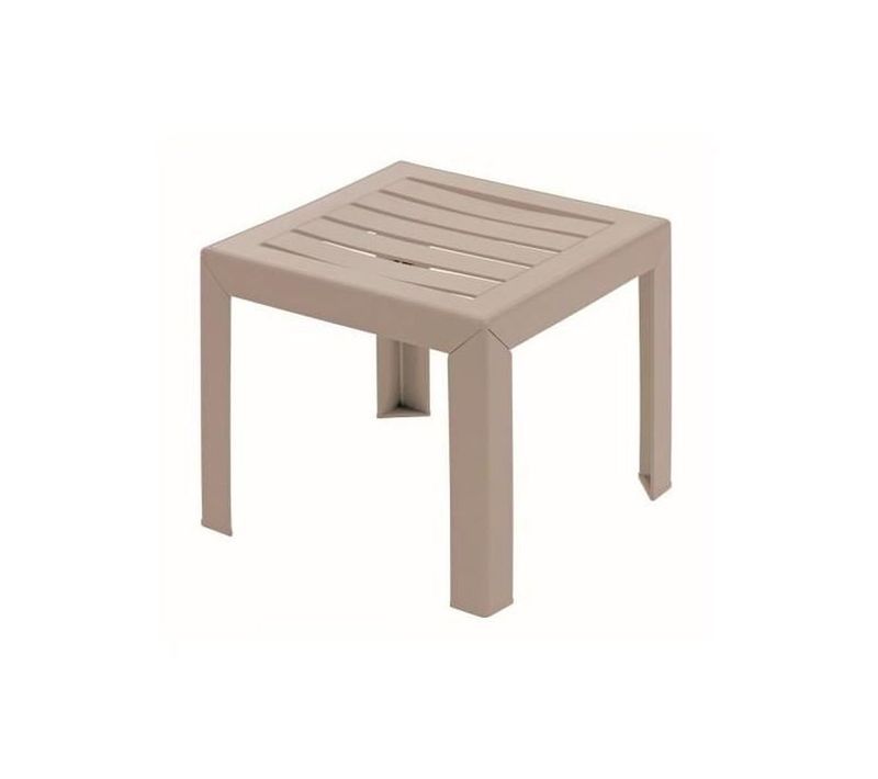 Table Basse Miami 40x40x38 Cm, Résine Marron - Grosfillex
