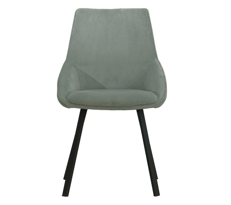 Chaise velour cotelé Baxter Céladon