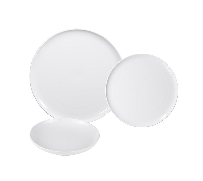 Service D'assiettes Selena 18 Pièces En Porcelaine