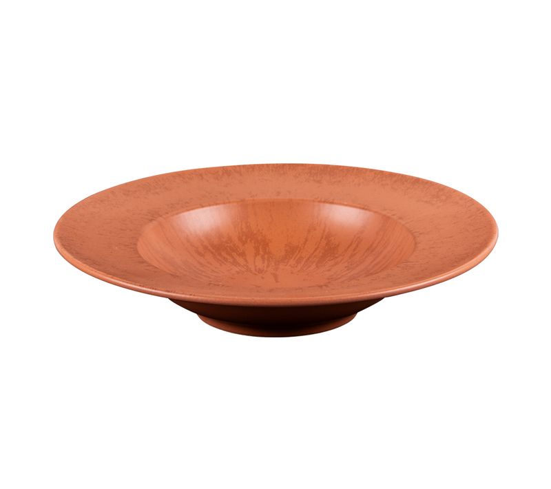 Assiette à Pâtes Onyx 27 Cm Terracotta (lot De 6) En Grès