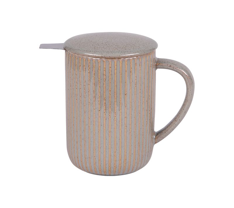 Tisanière Tiao Gris-beige 47 Cl En Grès