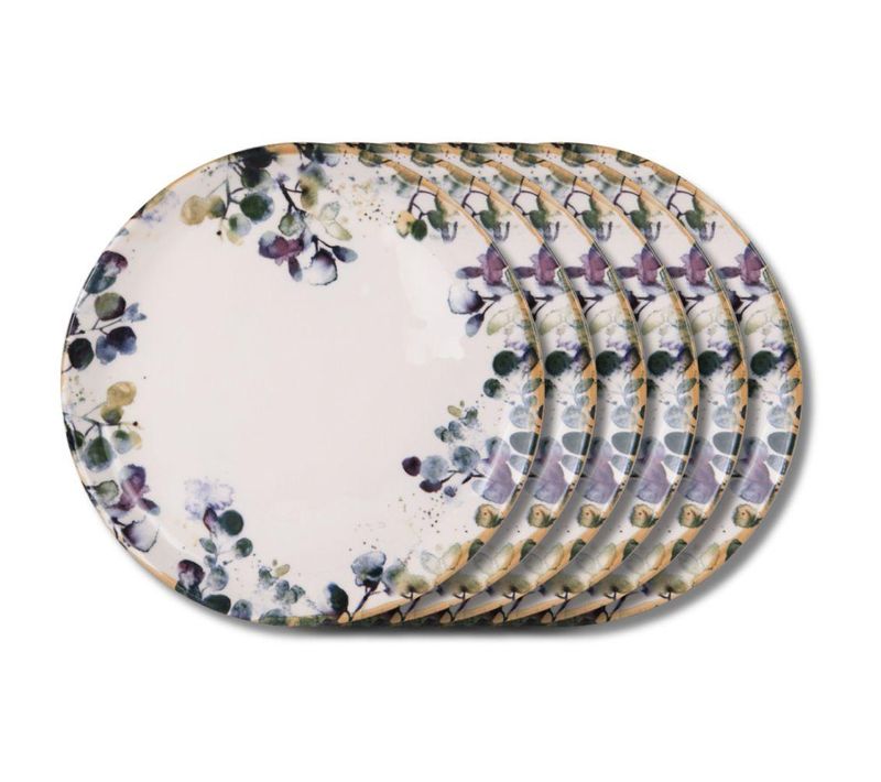 Assiette Plate Garden 27,5 Cm (lot De 6) En Faience