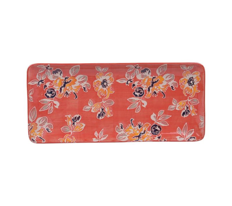 Plat à Cake Ava 36x16 Cm En Grès