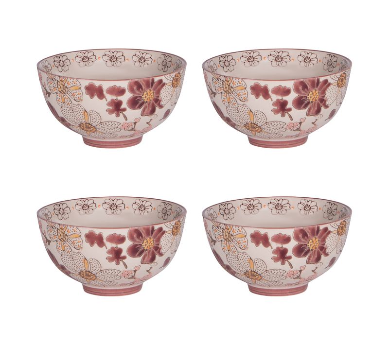 Coffret De 4 Coupelles Kiyo 11 Cm En Grès