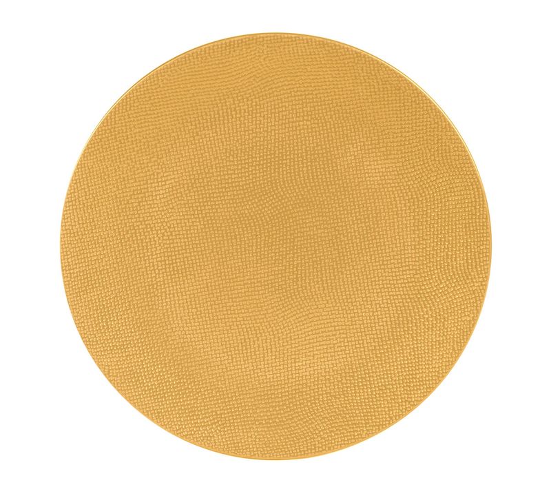 Assiette De Présentation Vésuvio Safran 31 Cm En Grès