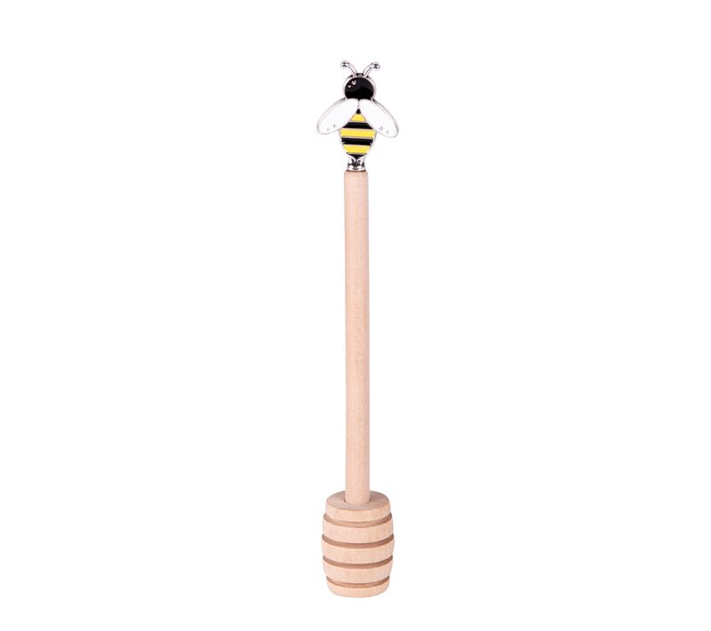 Cuillère à Miel En Bois Abeille 16.5 Cm En Bois