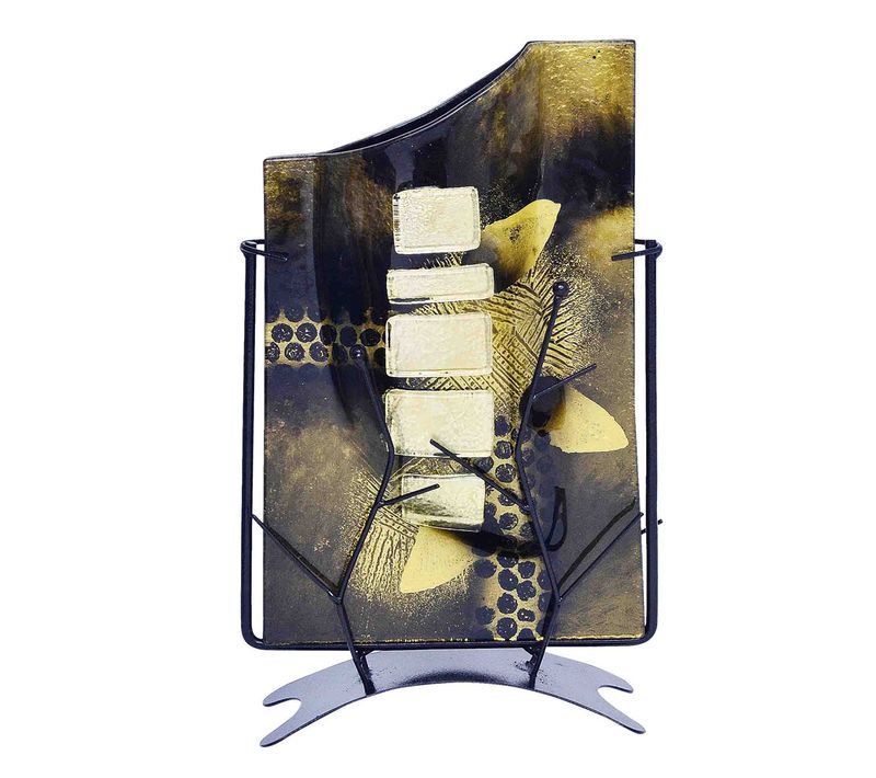 Vase Biseau Orial 21x35 Cm En Verre