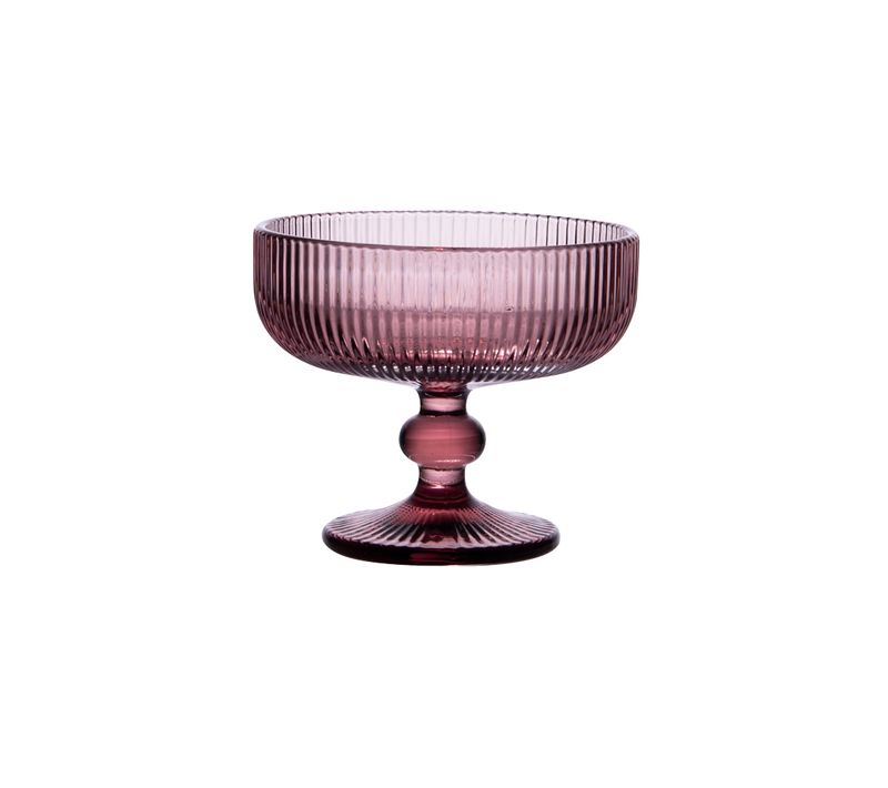 Boite De 6 Coupes à Glace Dolce 35 Cl Rose En Verre