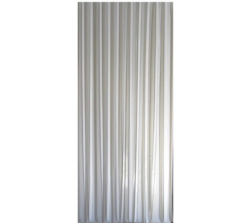 Rideau De Porte à Lanières Colorées - 90x220 Cm - Blanc