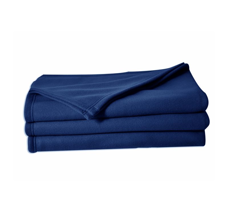 Couverture En Polaire Unie - 240 X 260 Cm - Marine