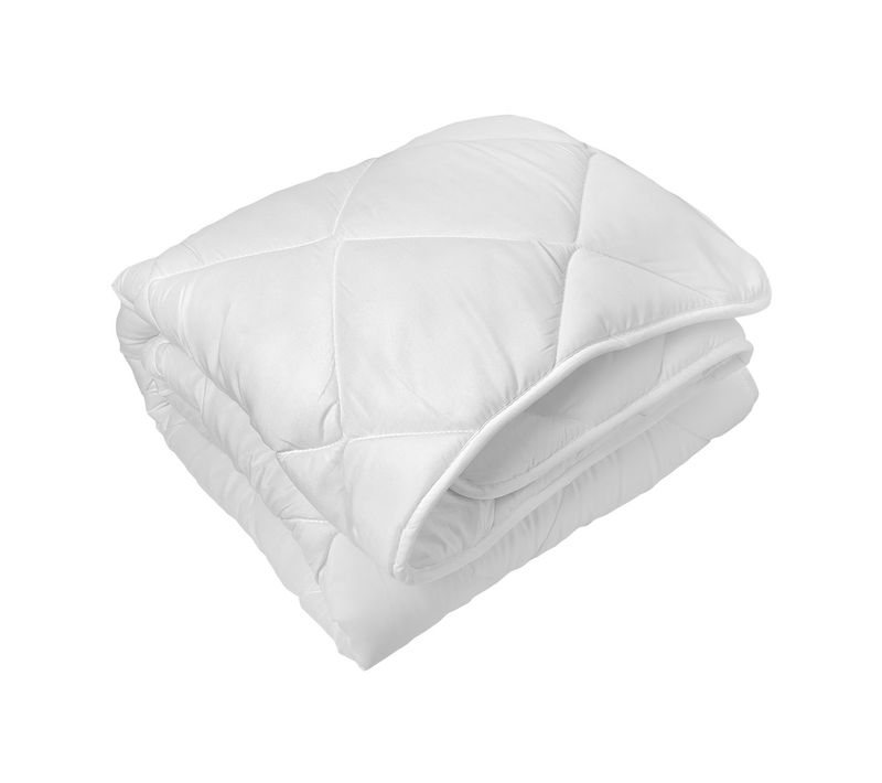 Couette Au Toucher Peau De Pêche En Microfibre - 240x220 Cm - Blanc