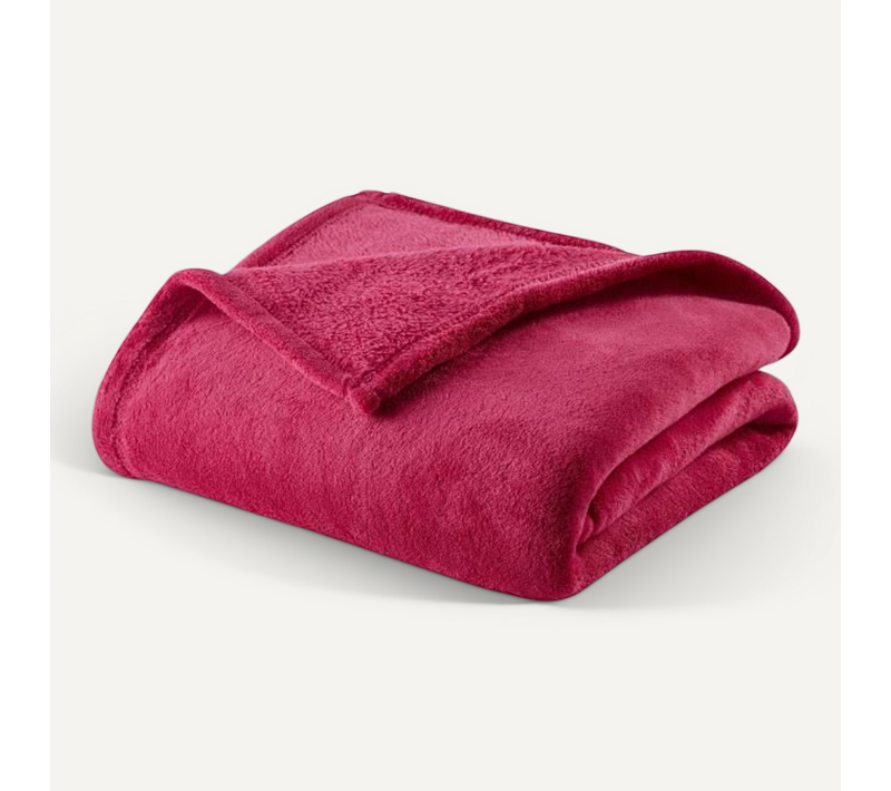 Couverture Microlon 75x100 Cm Fuchsia