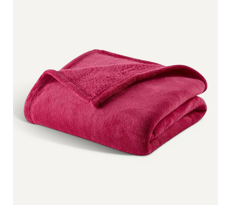 Couverture Microlon 100x150 Cm Fuchsia