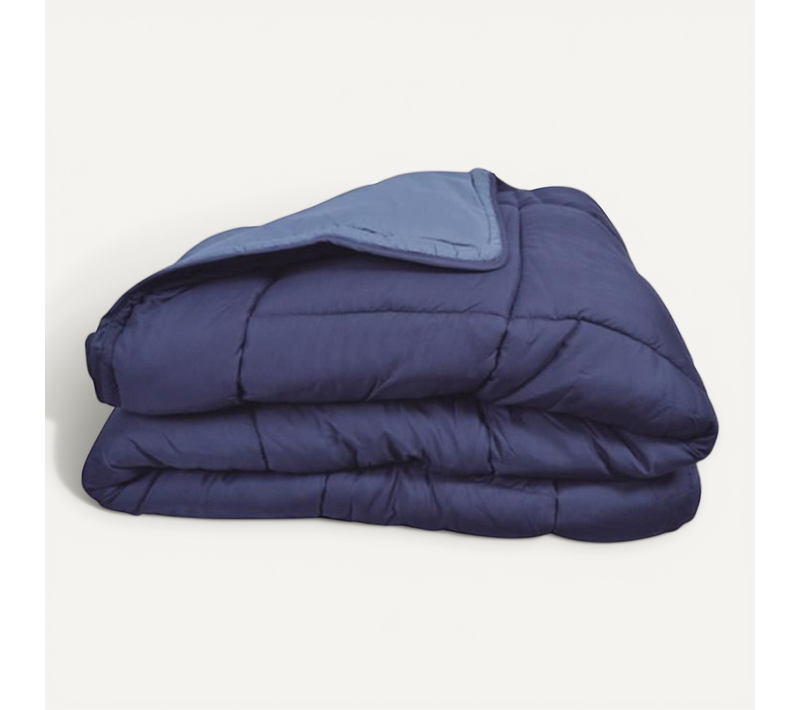 Couette Chaude Microfibre 400 Gr/m2 Calgary Gitane + Azur 220x240 cm