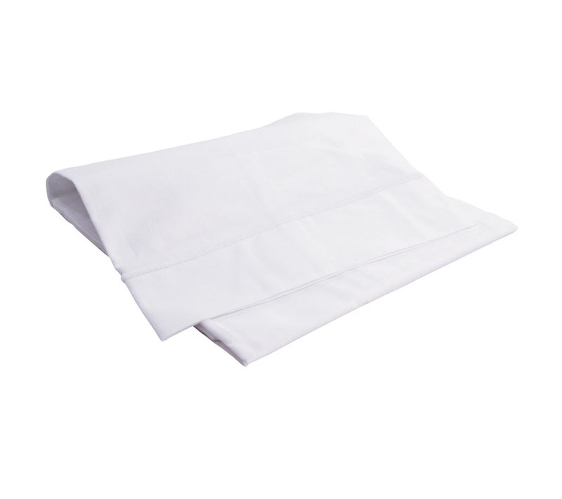 Drap Plat Avec Point Bourdon - 120x180 Cm - Blanc