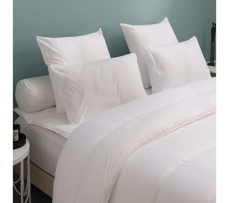 Oreiller Visco Fleur Ferme 60 X 60 Cm Blanc