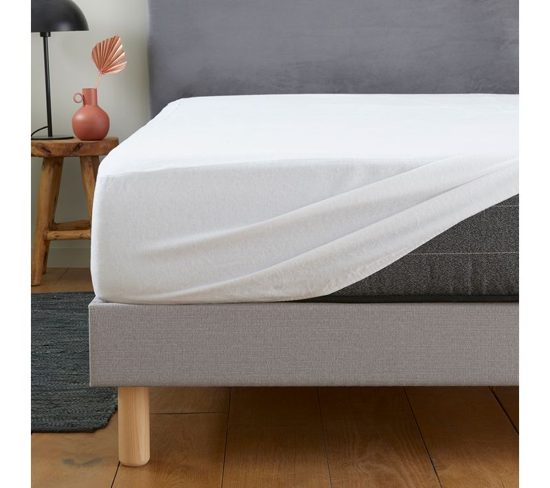 Protège Matelas Douceur 140 X 190 Cm Blanc